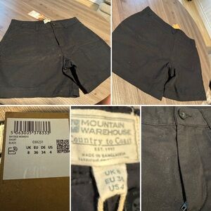 NEW Mountain Warehouse Black Shorts